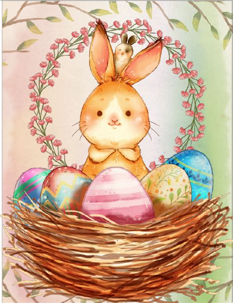 Free Printable Easter Cards.